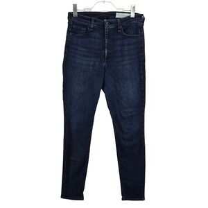 Rag & Bone Nina High-Rise Skinny Jeans Bayview Dark Blue Size 30 Designer